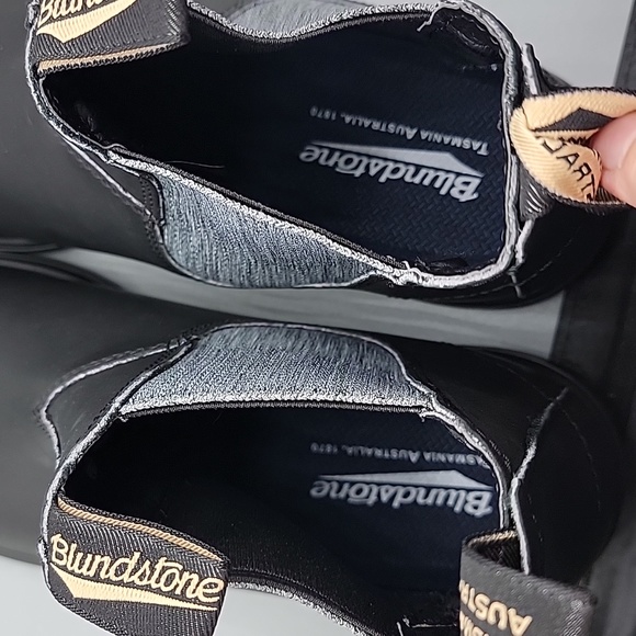 Blundstone Original 500 Chelsea Boot - Black with Grey Wash Mens 11 - Picture 4 of 12